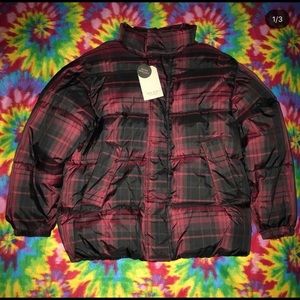 SOLD‼️Unisex Zara plaid bubble coat